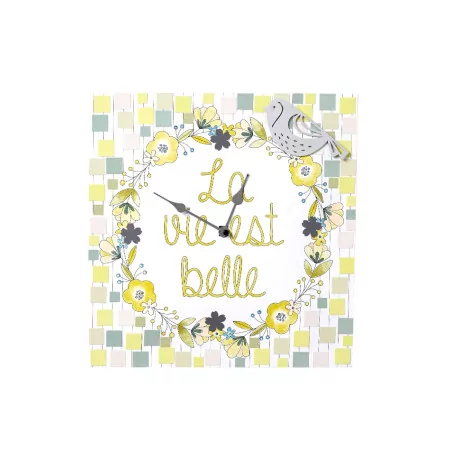 IDEES CREATIVES : Tuto - L'horloge "la vie est belle"
