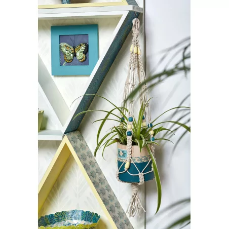 IDEES CREATIVES : Tuto - Urban Jungle - La suspension Macramé
