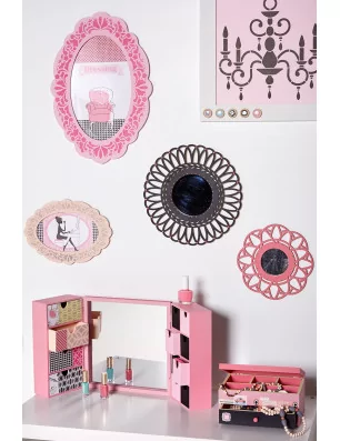 IDEES CREATIVES : Tuto - Fashionista - Les miroirs noir et rose