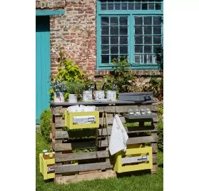 IDEES CREATIVES : Tuto - Barbecue Party - Le meuble de rangement - Les cageots