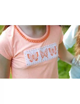 IDEES CREATIVES : Tuto - Customisation d'un vêtement pour enfants - Le t-shirt aux papillons