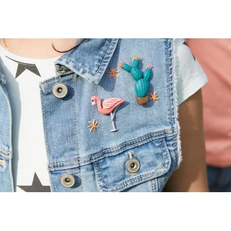 IDEES CREATIVES : Tuto - Customisation d'un vêtement pour enfants - La veste en jeans