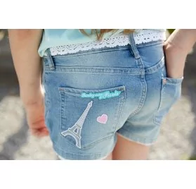 Tuto - Customisation d'un vêtement pour enfants - Le short à dentelle