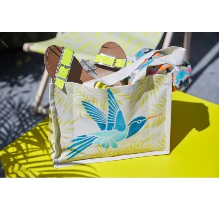 IDEES CREATIVES : Tuto - Customisation de sacs de vacances - Le sac en toile - Le sac avec l'oiseau IDEES CREATIVES : Tuto - Customisation de sacs de vacances - Le sac en toile - Le sac avec l'oiseau