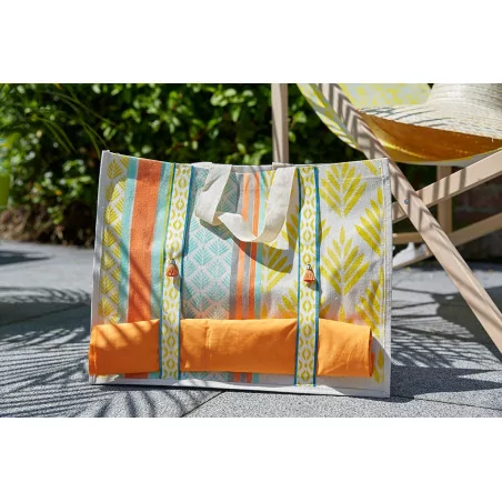 Tuto - Customisation de sacs de vacances - Le sac en toile - Le sac avec le ruban