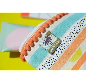 Tuto - Customisation de sacs de vacances - Le sac en toile - La pochette