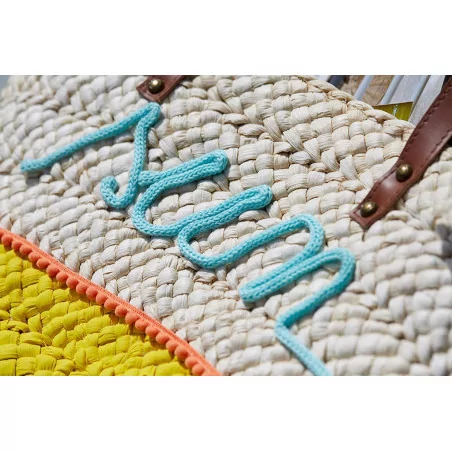 Tuto - Customisation de sacs de vacances - Le sac en osier - Le sac " sun "