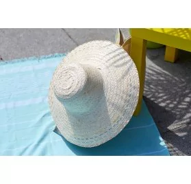 IDEES CREATIVES : Tuto - Customisation de sacs de vacances - Le chapeau de paille