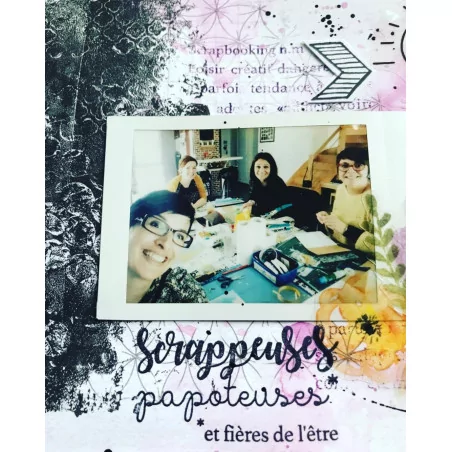 Tuto : Réaliser une page avec les tampons transparents A Toi de MISS CREA, par Julie A