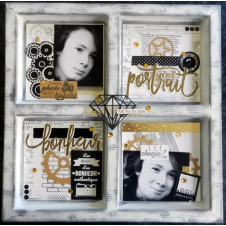 Tuto : Créer une page pour votre intérieur avec la collection Fonds Grunge 2 de MISS CREA, par Isabelle Uhissy