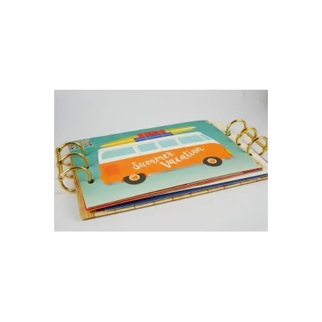 Tuto vidéo : Réaliser un mini-album à double reliure, par Miaoups
