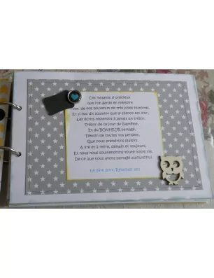 IDEES CREATIVES : Tuto : Personnaliser un livre d'or pour un Baptême, par Sheepette