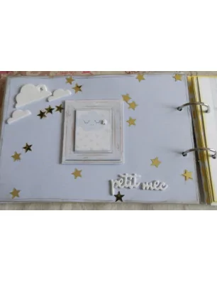 IDEES CREATIVES : Tuto : Personnaliser un livre d'or pour un Baptême, par Sheepette
