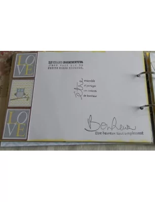 IDEES CREATIVES : Tuto : Personnaliser un livre d'or pour un Baptême, par Sheepette