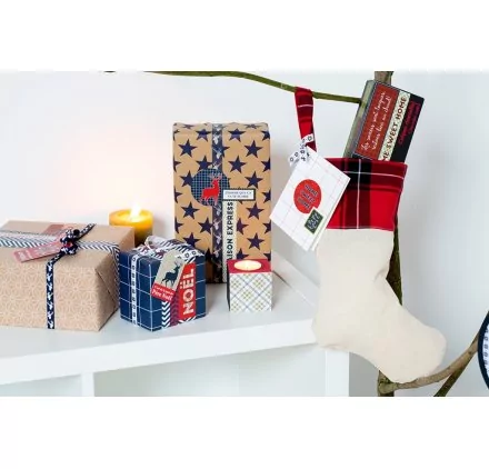 IDEES CREATIVES : Idée créative - Noël Ecossais - La décoration de l'arbre - La botte en tissu et sa carte IDEES CREATIVES : Idée créative - Noël Ecossais - La décoration de l'arbre - La botte en tissu et sa carte