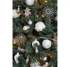 Le Noël Perle - La décoration du sapin - Les boules aux plumes