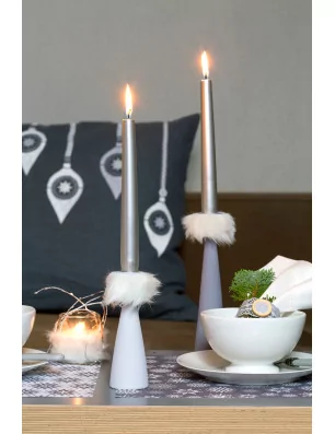 IDEES CREATIVES : Idée créative - Le Noël Perle - La décoration autour du sapin - Les bougeoirs