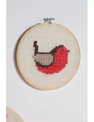 IDEES CREATIVES : Idée créative - Noël Home Sweet Home - Broderies murales - Les 3 broderies