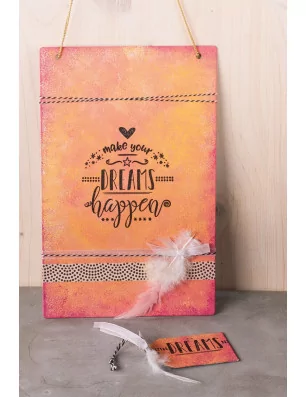 AFFAIRES : Plaque métal 'Rayher' Vintage 14x22 cm
