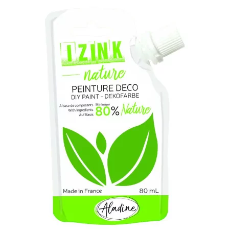 AFFAIRES : Peinture Deco 'Aladine - Izink Nature' Vert Jungle 80 ml