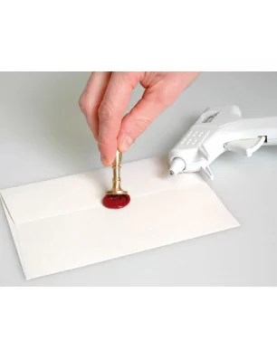 PISTOLET A COLLE : Lot de 4 bâtonnets de cire pour pistolet 'Artemio' Rouge Vif 11 cm x 0.7 cm
