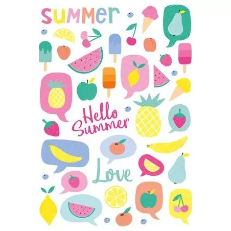 SCRAPBOOKING : Décalcomanies A5 'Artemio - Tutti Frutti'