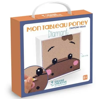 DIAMOND PAINTING : Kit Diamond Strass 'Graine Créative' Mon tableau Poney DIAMOND PAINTING : Kit Diamond Strass 'Graine Créative' Mon tableau Poney