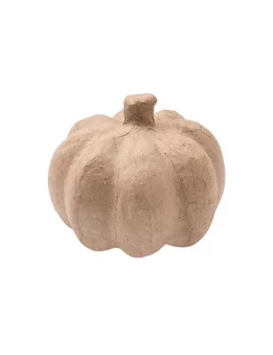 SUPPORTS A DECORER : Citrouille en papier mâché 'Rico Design' 12 cm x 7 cm