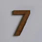 Mini Chiffre 7 en MDF 'Aladine' 5cm