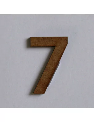AFFAIRES : Mini Chiffre 7 en MDF 'Aladine' 5cm