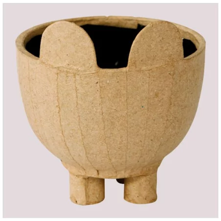 SUPPORTS A DECORER : Cache-pot Chat 'Decopatch' 10.5 cm x 9 cm