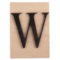 Lettre en bois W 'Rayher' Noir 14.8 cm x 10.5 cm Lettre en bois W 'Rayher' Noir 14.8 cm x 10.5 cm