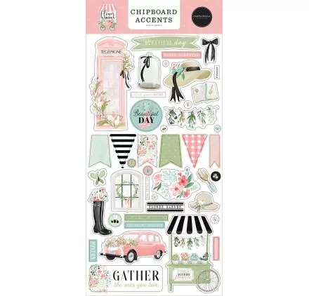 SCRAPBOOKING : Chipboards 'Carta Bella - Flower Garden' Accents SCRAPBOOKING : Chipboards 'Carta Bella - Flower Garden' Accents