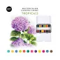 Palette de 12 aquarelles 'Prima - Watercolor Confections' Tropicals