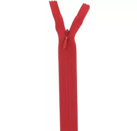 ART DU FIL : Fermeture invisible '3B Com' 40cm Rouge