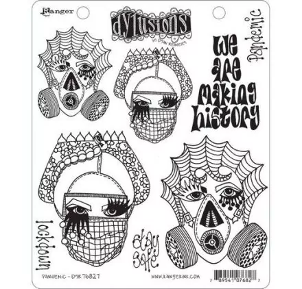 SCRAPBOOKING : Tampons caoutchouc gomme montés sur mousse 'Ranger- Dylusions' Pandemic SCRAPBOOKING : Tampons caoutchouc gomme montés sur mousse 'Ranger- Dylusions' Pandemic
