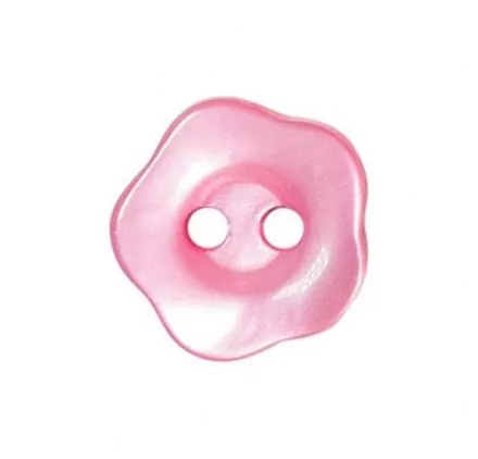 SCRAPBOOKING : Bouton couture fleur 2 trous '3B Com - Collection E21' Rose Brillant 10 mm SCRAPBOOKING : Bouton couture fleur 2 trous '3B Com - Collection E21' Rose Brillant 10 mm