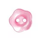 Bouton couture fleur 2 trous '3B Com - Collection E21' Rose Brillant 10 mm Bouton couture fleur 2 trous '3B Com - Collection E21' Rose Brillant 10 mm