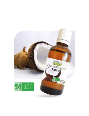 HUILES VEGETALES : Flacon de 50 ml d'huile végétale bio 'Propos' Nature' Coco