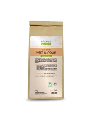 COSMETIQUE ET ENTRETIEN MENAGER : Sachet de 500g de base savon 'Propos' Nature' Melt & Pour