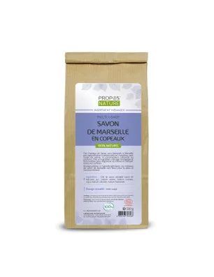 INGREDIENTS MENAGERS : Sachet de 500g de Savon de Marseille en copeaux 'Propos' Nature'
