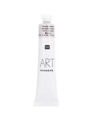 ENFANTS : Tube de 22 ml de gouache 'Rico Design - ART' Gris Chaud