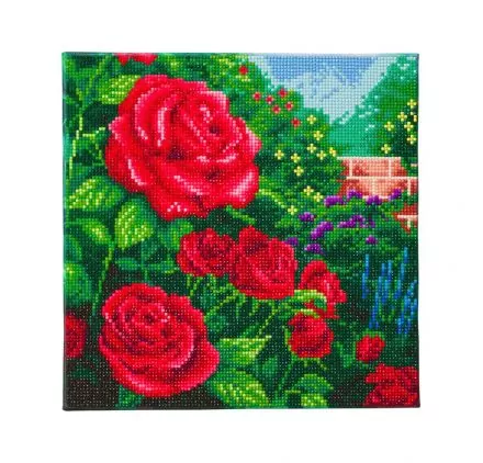 DIAMOND PAINTING : Kit Tableau Diamond Painting 30x30 cm 'Crystal Art' A Perfect Red Rose DIAMOND PAINTING : Kit Tableau Diamond Painting 30x30 cm 'Crystal Art' A Perfect Red Rose