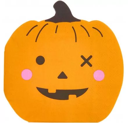 HALLOWEEN : 20 Serviettes 33x33 'Rico Design - Let's Party' Citrouille HALLOWEEN : 20 Serviettes 33x33 'Rico Design - Let's Party' Citrouille