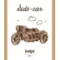 Maquette 3D en bois 'Kelpi' Side-car 25 cm x 18 cm Maquette 3D en bois 'Kelpi' Side-car 25 cm x 18 cm