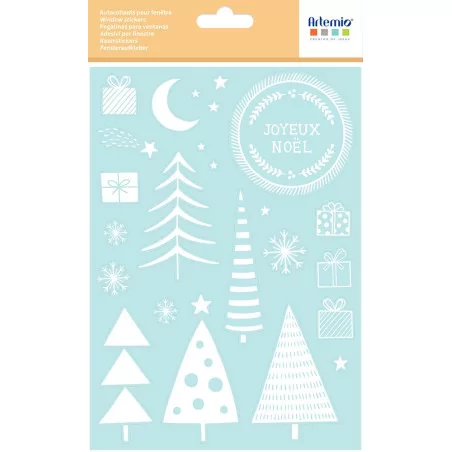 SCRAPBOOKING : Autocollants pour fenêtre 'Artemio - Imagine Christmas' Sapins
