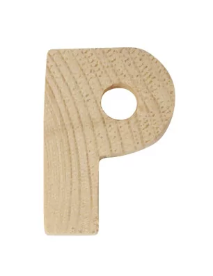 SUPPORTS A DECORER : Lettre en bois P 'Rayher' 5 cm x 3.5 x 1 cm