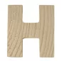 Lettre en bois H 'Rayher' 5 cm x 4 x 1 cm Lettre en bois H 'Rayher' 5 cm x 4 x 1 cm