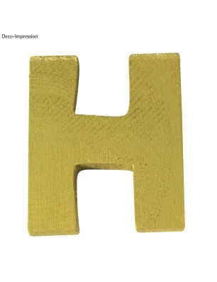 SUPPORTS A DECORER : Lettre en bois H 'Rayher' 5 cm x 4 x 1 cm