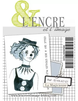TAMPONS TRANSPARENTS : 2 Tampons transparents A7 'L'Encre et l'Image - Collection 44: L'Embellie' La Magicienne